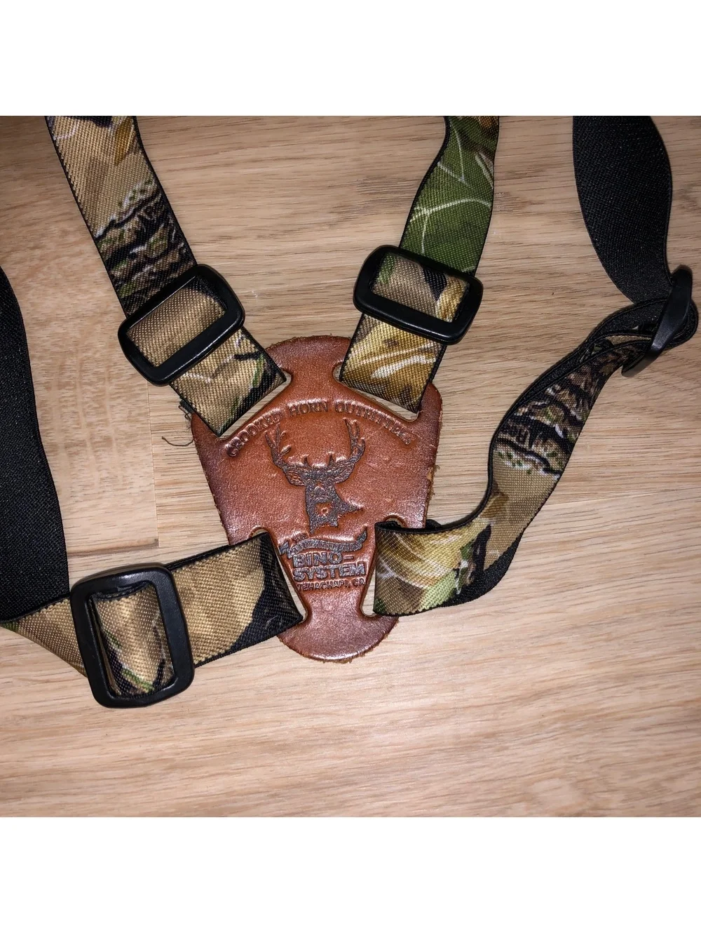 CROOKED HORN OUTFITTERS SLIDE & FLEX BINO SYSTEM HARNESS BINOCULARS STRAPS CAMO
